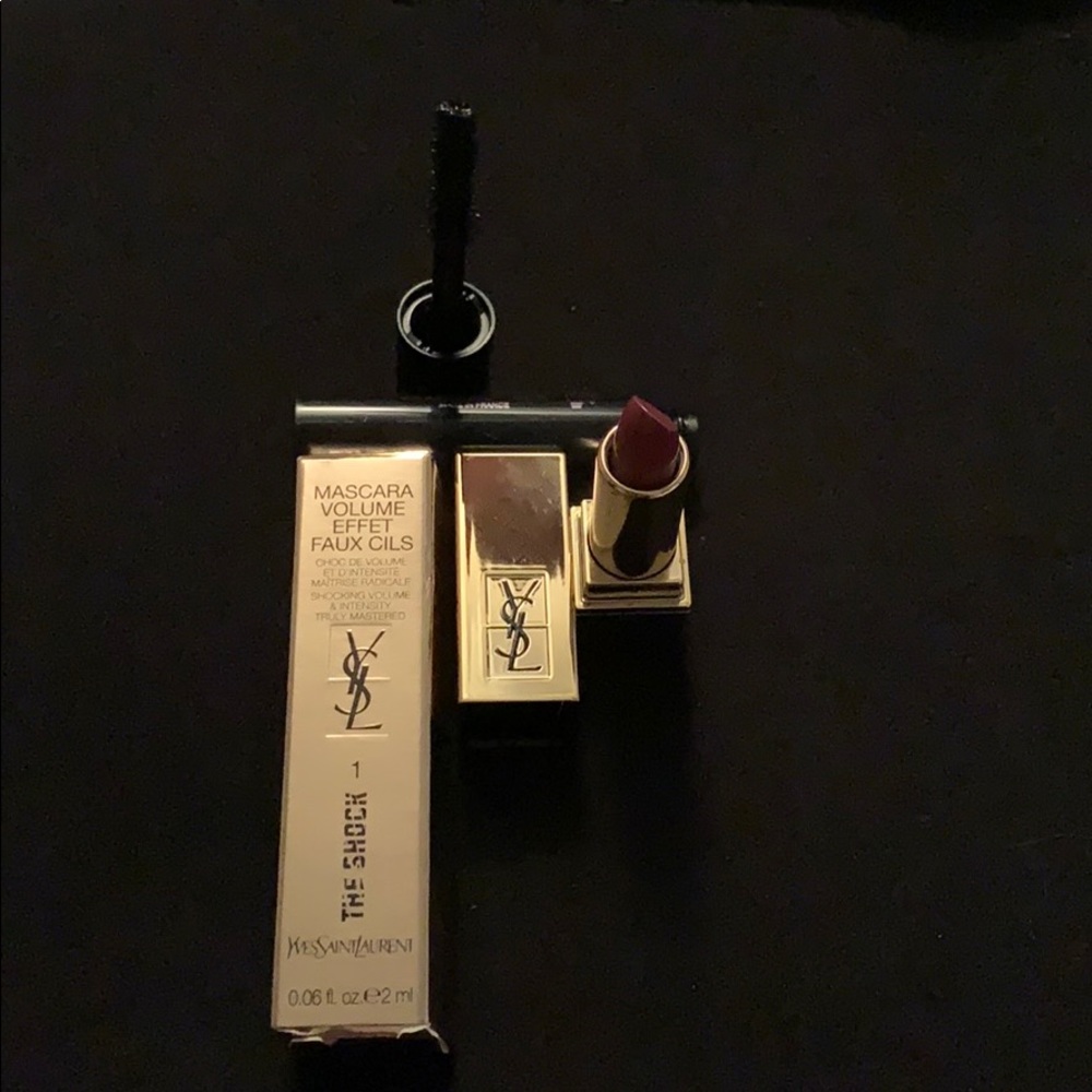 YSL THE SHOCK MASCARA  & Gorgeous 👄 lLipstick Set
